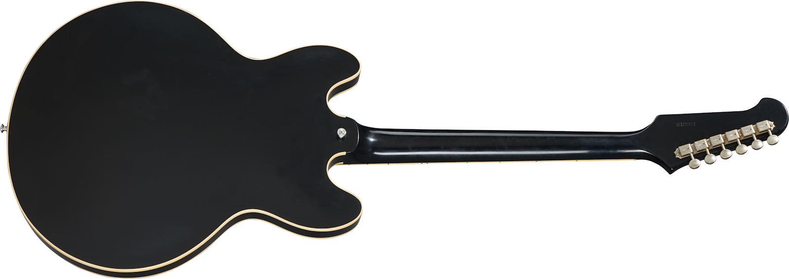 Gibson Custom Shop Trini Lopez Standard 1964 Reissue 2h Ht  Rw - Vos Ebony - Semi-Hollow E-Gitarre - Variation 1