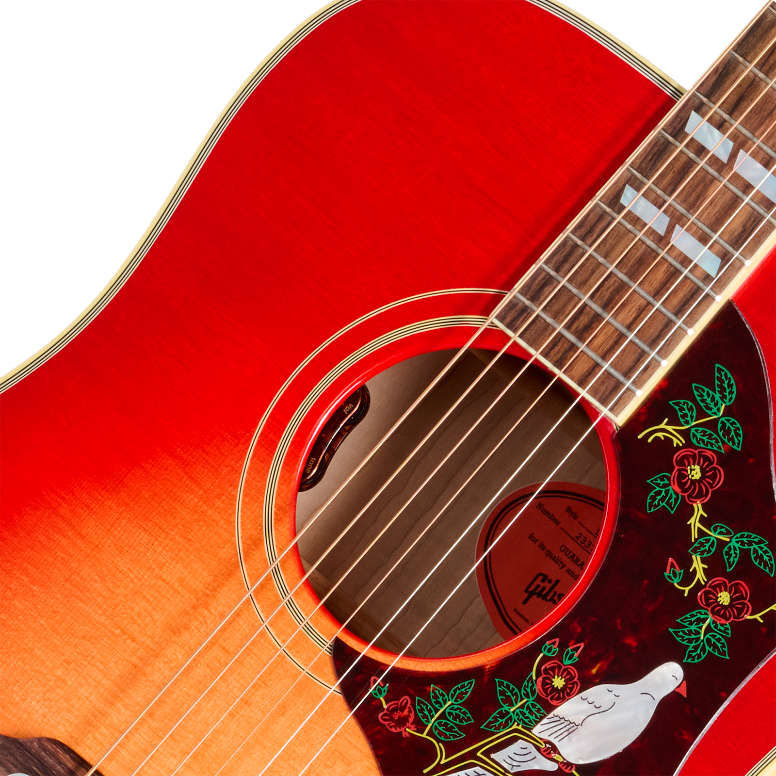 Gibson Dove Original (baggs Hifi Dna) Dreadnought Epicea Erable Rw - Vintage Cherry Sunburst - Folk-Gitarre - Variation 2