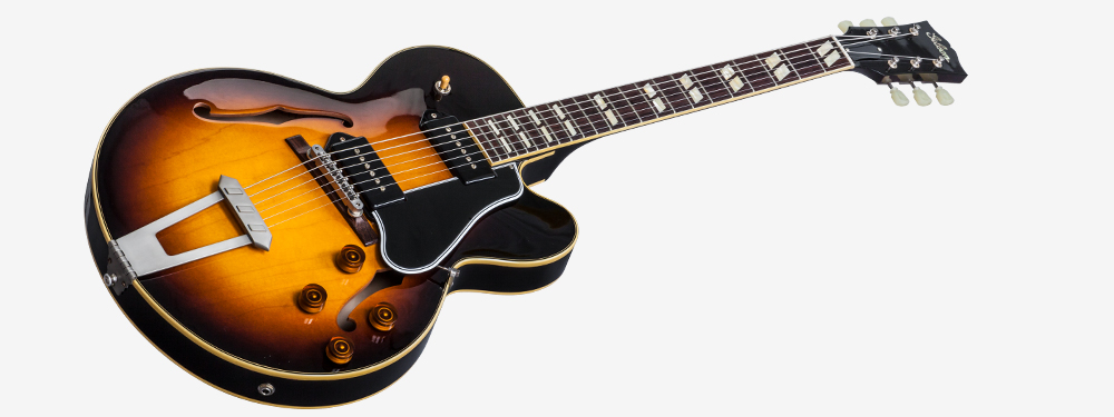 Gibson Es-275 P-90 Ltd - Vos Dark Burst - Semi-Hollow E-Gitarre - Variation 1