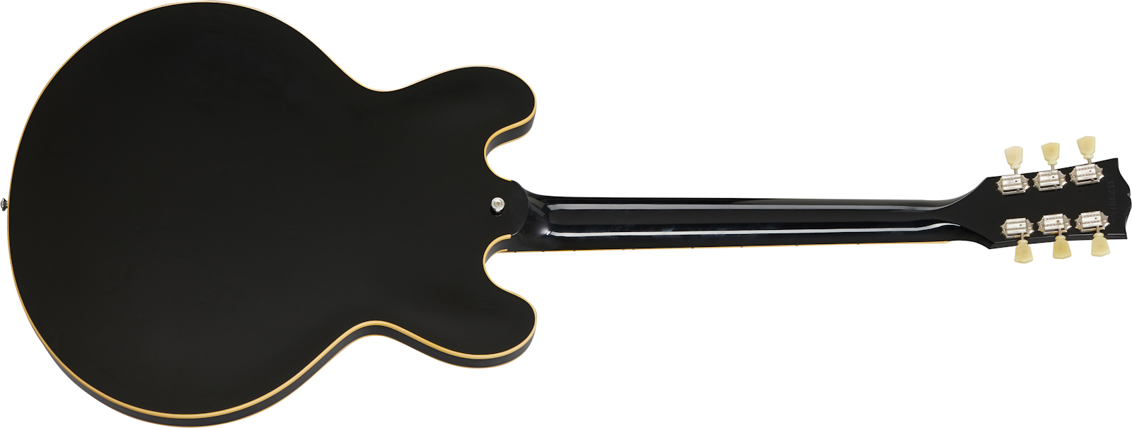 Gibson Es-335 Dot Original 2020 2h Ht Rw - Vintage Ebony - Semi-Hollow E-Gitarre - Variation 1