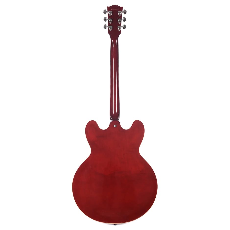 Gibson Es-335 Dot P-90 2019 Ht Rw - Wine Red - Semi-Hollow E-Gitarre - Variation 1