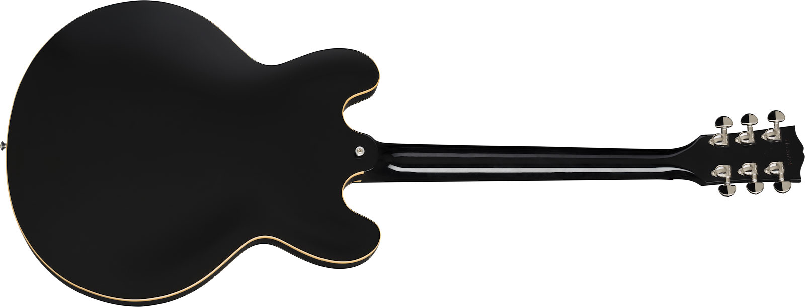 Gibson Es-335 Dot P-90 2019 Ht Rw - Ebony - Semi-Hollow E-Gitarre - Variation 1