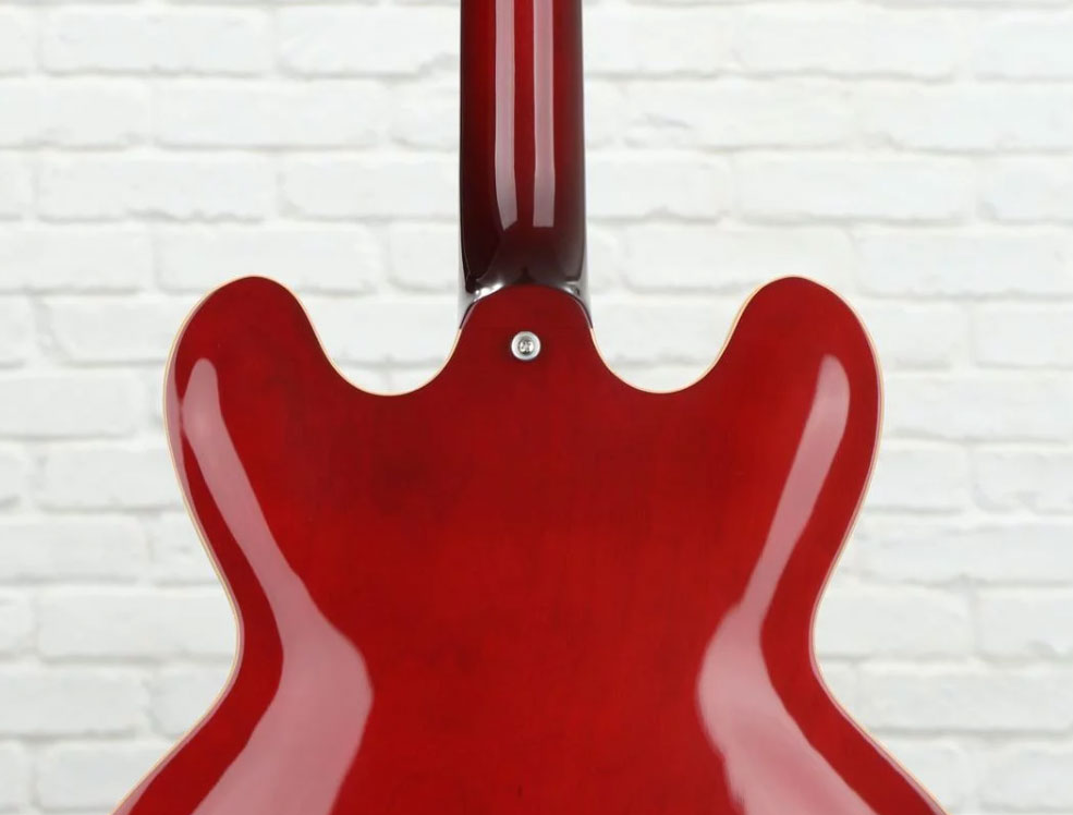 Gibson Es-335 Dot P-90 2019 Ht Rw - Wine Red - Semi-Hollow E-Gitarre - Variation 3