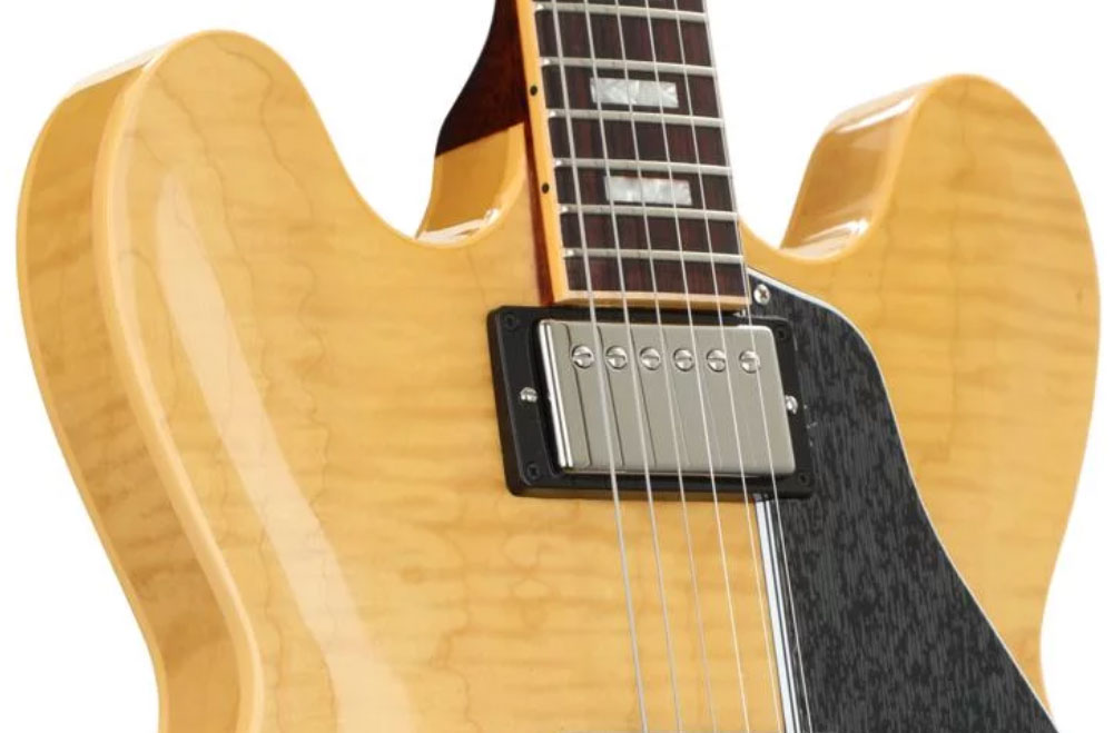 Gibson Es-335 Figured 2018 Ltd 2h Ht Rw - Dark Vintage Natural - Semi-Hollow E-Gitarre - Variation 1