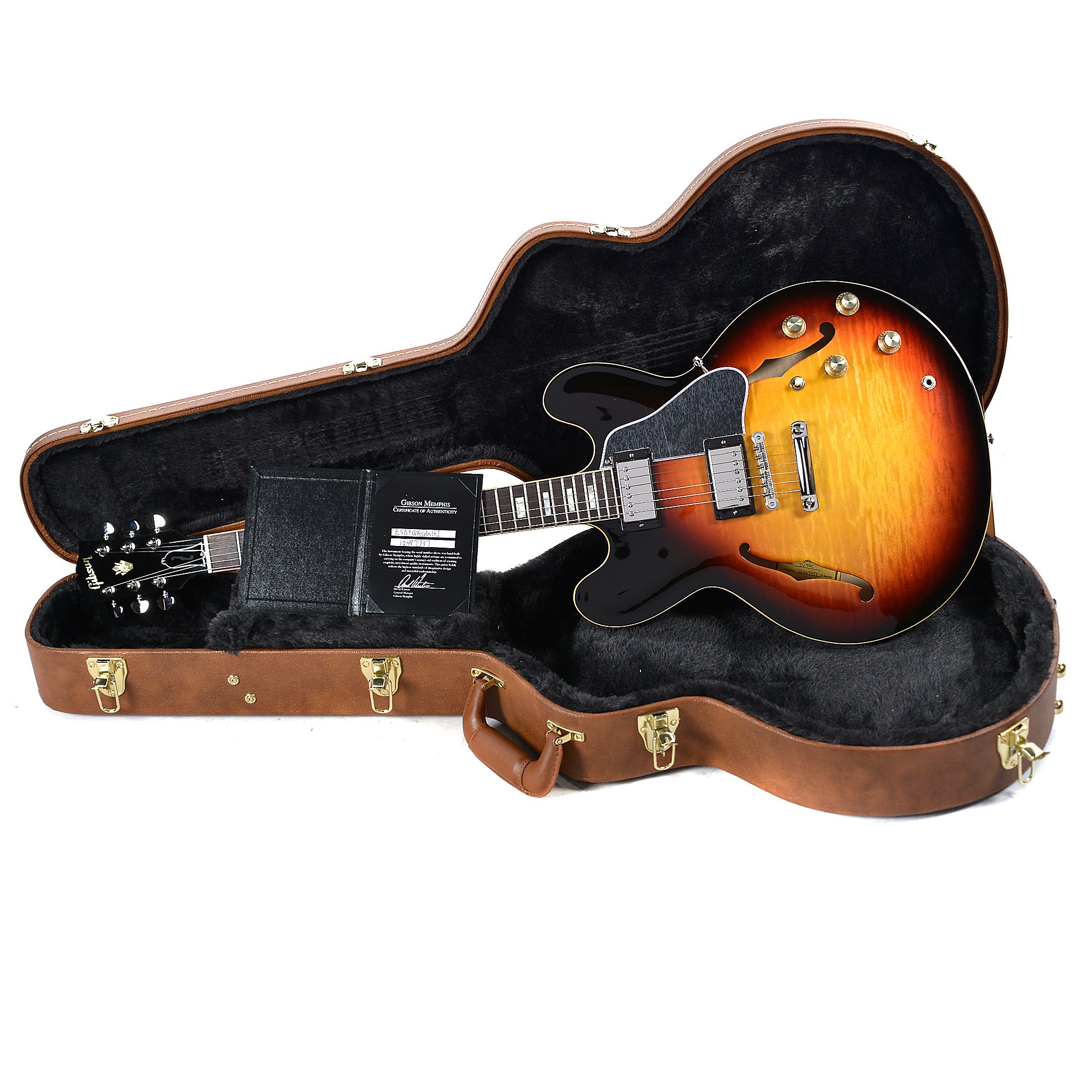 Gibson Es-335 Figured 2018 Ltd - Antique Sunset Burst - Semi-Hollow E-Gitarre - Variation 5