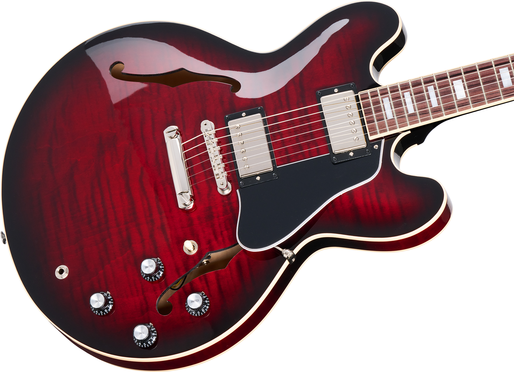 Gibson Es-335 Figured Original Custom Color 2h Ht Rw - Blood Moon Burst - Semi-Hollow E-Gitarre - Variation 3