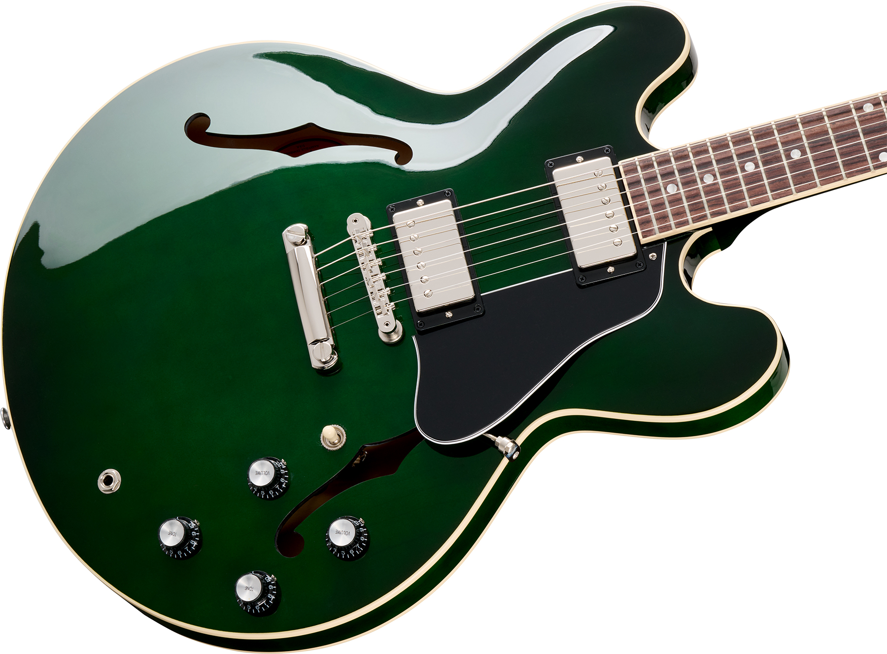 Gibson Es-335 Original Custom Color 2h Ht Rw - Spearmint - Semi-Hollow E-Gitarre - Variation 3