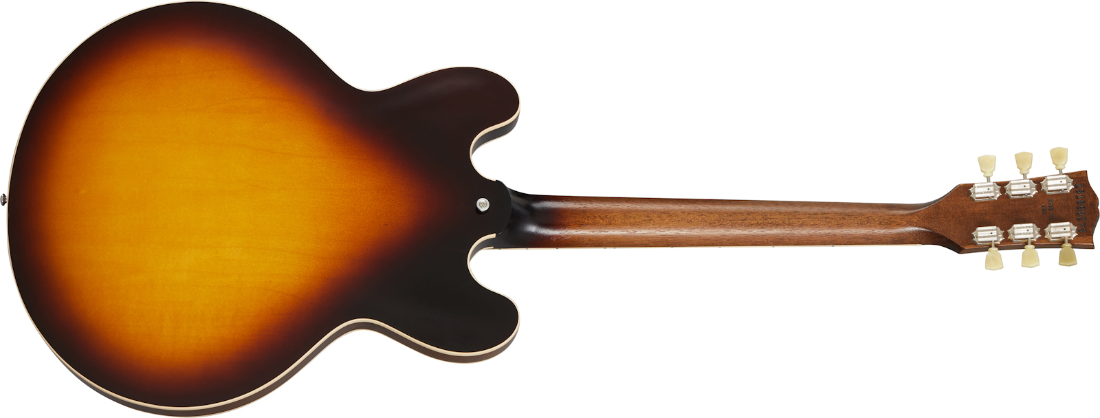 Gibson Es-335 Satin Modern 2020 2h Ht Rw - Satin Vintage Sunburst - Semi-Hollow E-Gitarre - Variation 1