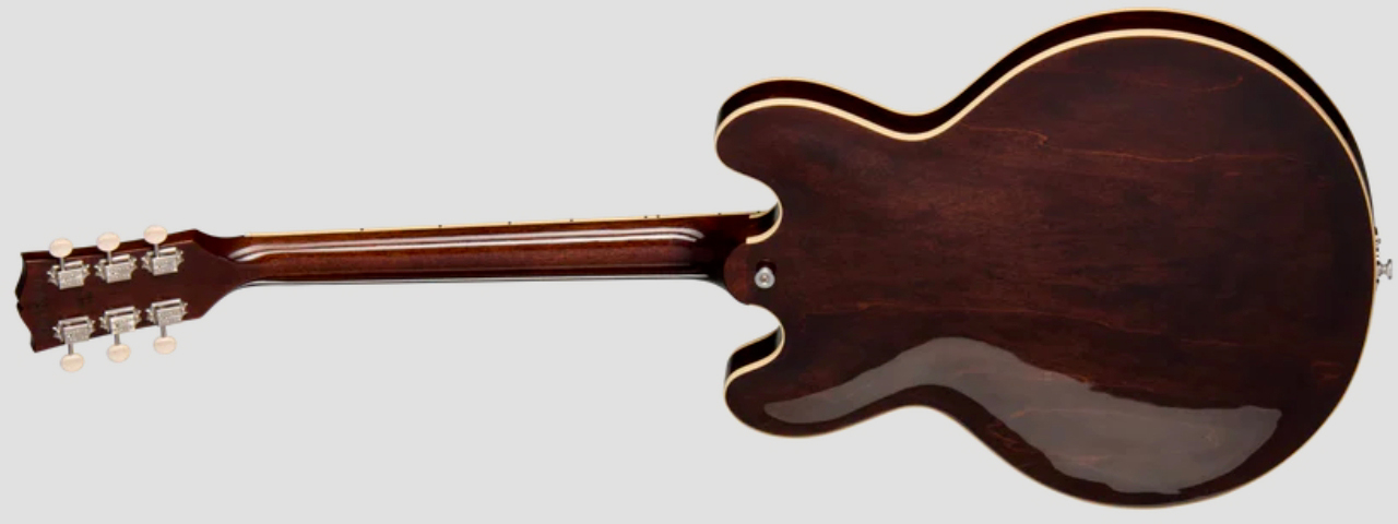 Gibson Es330 Original 2s P90 Ht Rw - Dark Walnut - Semi-Hollow E-Gitarre - Variation 1