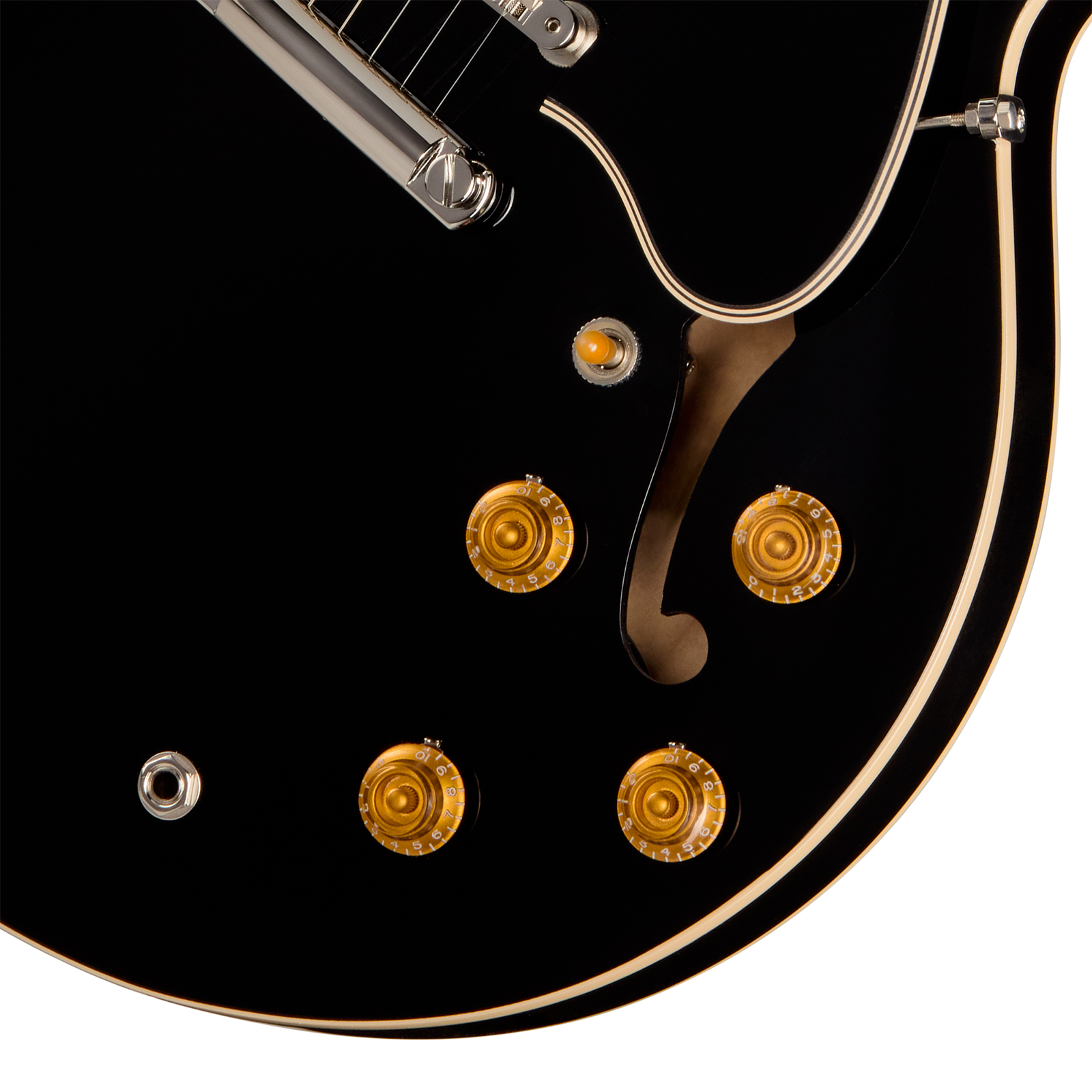Gibson Es335 50s Usa 2h Ht Rw - Ebony - Semi-Hollow E-Gitarre - Variation 3