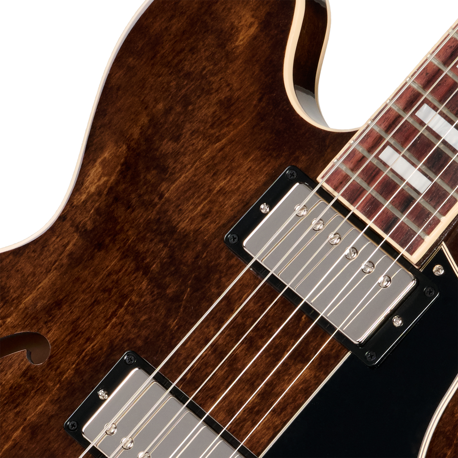 Gibson Es335 60s Usa 2h Ht Rw - Dark Walnut - Semi-Hollow E-Gitarre - Variation 2