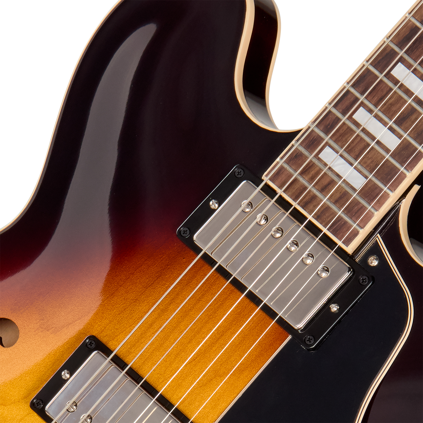 Gibson Es335 60s Usa 2h Ht Rw - Vintage Burst - Semi-Hollow E-Gitarre - Variation 2