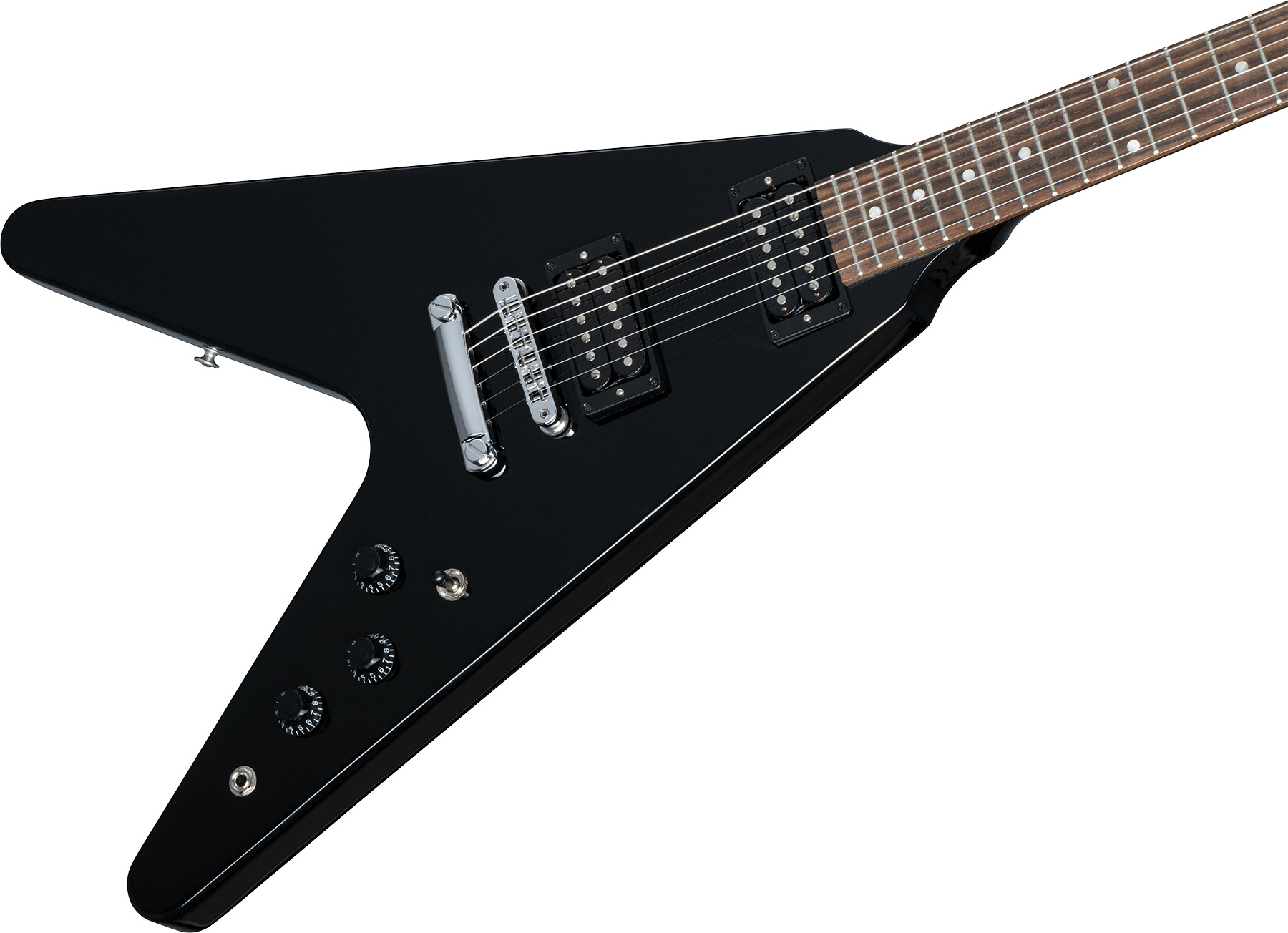 Gibson Flying V 80s 2h Ht Rw - Ebony - E-Gitarre aus Metall - Variation 3