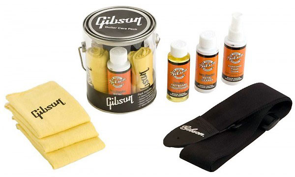 Gibson Guitar Care Pack 3 Flacons 3 Chiffons 2 Courroies - Care & Cleaning Gitarre - Variation 1