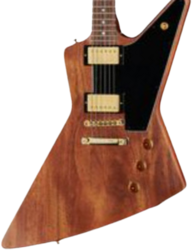 Retro-rock-e-gitarre Gibson Custom Shop 1958 Mahogany Explorer Reissue - Vos walnut