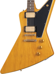 E-gitarre aus metall Gibson Custom Shop 1958 Korina Explorer Reissue (Black Pickguard) - Vos natural