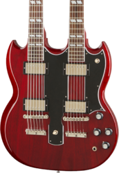 Doppelhals e-gitarre Gibson Custom Shop EDS-1275 Doubleneck - Cherry red