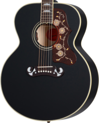 Folk-gitarre Gibson Custom Shop Elvis SJ-200 - Ebony