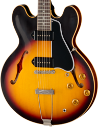 Semi-hollow e-gitarre Gibson Custom Shop Historic 1959 ES-330 Reissue - Vintage burst (vos hardware)