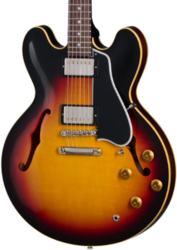 Semi-hollow e-gitarre Gibson Custom Shop 1958 ES-335 Reissue Ltd - Murphy lab light aged tri-burst