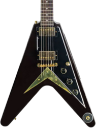 Retro-rock-e-gitarre Gibson Custom Shop 1958 Mahogany Flying V Reissue - Vos oxblood