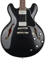 Semi-hollow e-gitarre Gibson Custom Shop Historic 1961 ES-335 Reissue - Vos ebony