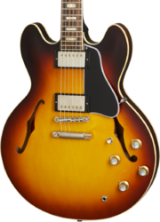 Semi-hollow e-gitarre Gibson Custom Shop Historic 1964 ES-335 Reissue - Vos vintage burst
