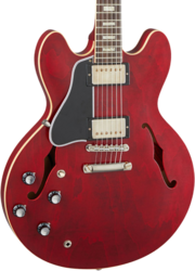 E-gitarre für linkshänder Gibson Custom Shop Historic 1964 ES-335 Reissue LH - Vos sixties cherry