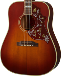 Folk-gitarre Gibson Custom Shop 1960 Hummingbird Fixed Bridge - Vos heritage cherry sunburst