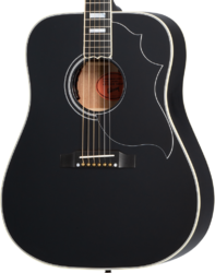 Folk-gitarre Gibson Custom Shop Hummingbird Custom - Ebony