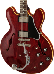 Signature-e-gitarre Gibson Custom Shop Jerry Kennedy Pretty Woman 1961 ES-335 Replica Ltd - Aged faded cherry