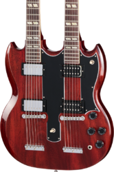 Doppelhals e-gitarre Gibson Custom Shop Jimmy Page EDS-1275 Doubleneck - Vos '69 cherry