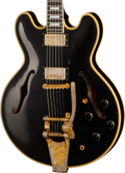 Semi-hollow e-gitarre Gibson Custom Shop Keith Richards 1960 ES-355 Collector's Edition Signed #KRSL131 - Murphy lab aged ebony