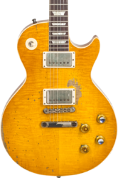 Single-cut-e-gitarre Gibson Custom Shop Kirk Hammett Greeny 1959 Les Paul Standard - Murphy lab aged greeny burst