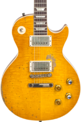 Single-cut-e-gitarre Gibson Custom Shop Kirk Hammett Greeny 1959 Les Paul Standard #931929 - Murphy lab aged greeny burst