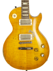Single-cut-e-gitarre Gibson Custom Shop Kirk Hammett Greeny 1959 Les Paul Standard #932582 - Murphy Lab Aged Greeny Burst
