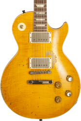 Single-cut-e-gitarre Gibson Custom Shop Kirk Hammett Greeny 1959 Les Paul Standard #932801 - Murphy Lab Aged Greeny Burst