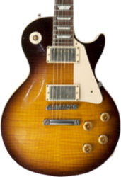 Single-cut-e-gitarre Gibson Custom Shop Les Paul Standard 1960 Reissue - Heavy aged bourbon burst