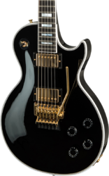 Single-cut-e-gitarre Gibson Custom Shop Les Paul Axcess Custom Floyd Rose - Gloss ebony
