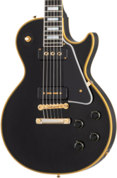 Single-cut-e-gitarre Gibson Custom Shop 1954 Les Paul Custom Black Beauty Reissue - Vos ebony