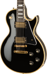 Single-cut-e-gitarre Gibson Custom Shop 1968 Les Paul Custom Reissue - Ebony