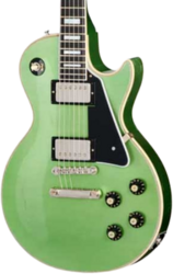 Single-cut-e-gitarre Gibson Custom Shop Custom 1968 Les Paul Custom Reissue - Murphy Lab Aged Jade Green