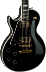 E-gitarre für linkshänder Gibson Custom Shop Les Paul Custom Linkshänder - Ebony