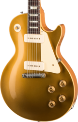 Single-cut-e-gitarre Gibson Custom Shop 1954 Les Paul Goldtop Reissue - Vos double gold