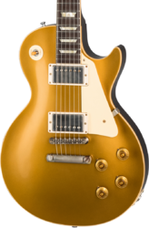 Single-cut-e-gitarre Gibson Custom Shop 1957 Les Paul Goldtop Reissue - Vos double gold with dark back