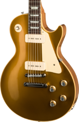 Single-cut-e-gitarre Gibson Custom Shop 1968 Les Paul Goldtop Reissue - 60s gold