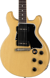 Single-cut-e-gitarre Gibson Custom Shop 1960 Les Paul Special Double Cut Reissue - Vos tv yellow