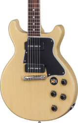 Double cut e-gitarre Gibson Custom Shop Les Paul Special DC Ltd - Tv yellow