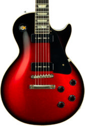 Single-cut-e-gitarre Gibson Custom Shop 1956 Les Paul Standard #65457 - VOS Red Sparkle Burst