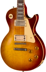 Single-cut-e-gitarre Gibson Custom Shop LE 1959 Les Paul Standard Reissue Birdseye Maple Top Ltd - Murphy lab light aged peach tea burst